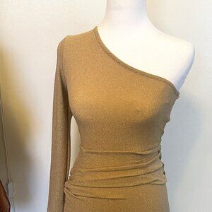 Halter One Shoulder Dress
